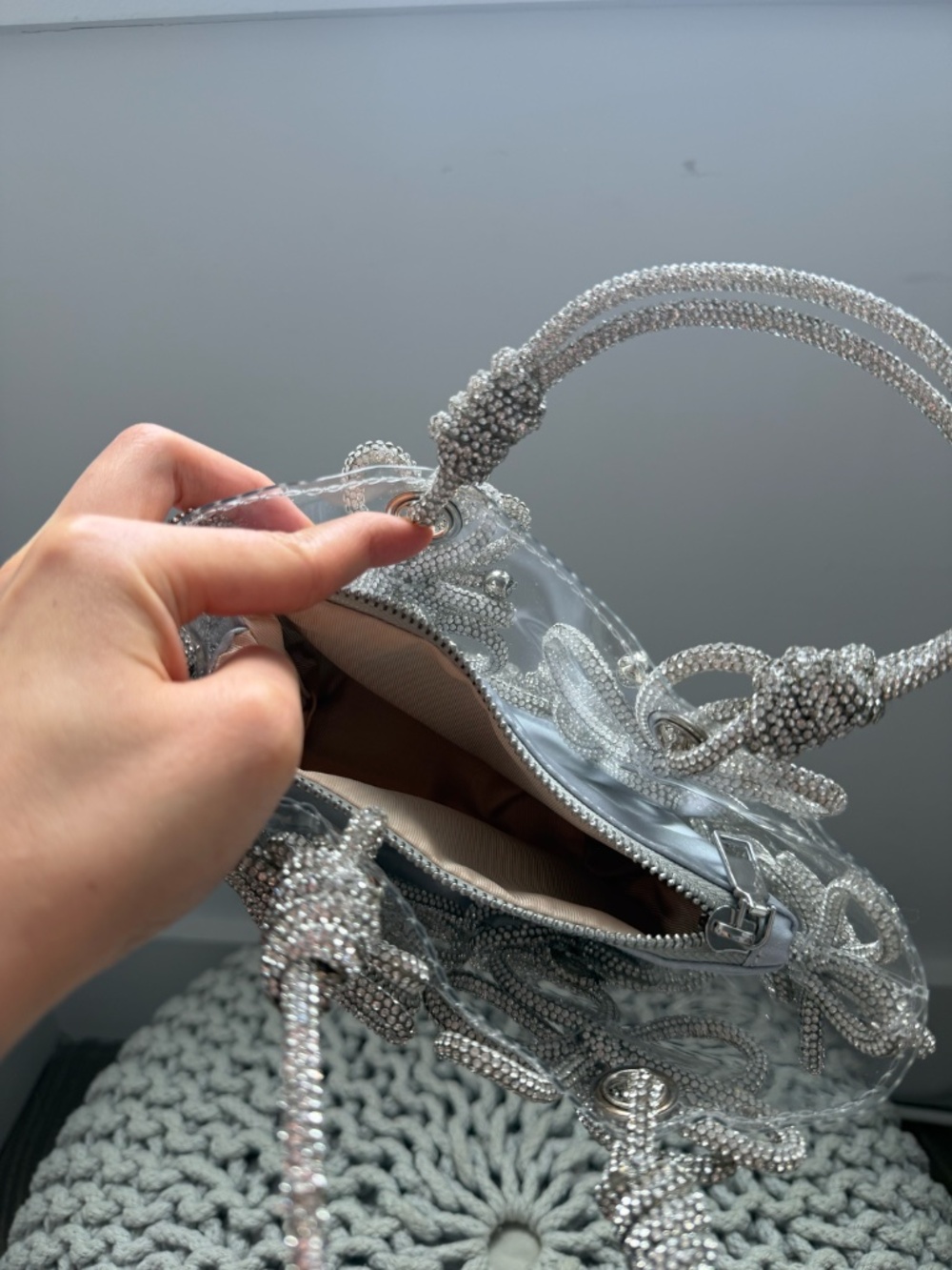 Rhinestone Statement Bag - Picture 3 of 3
